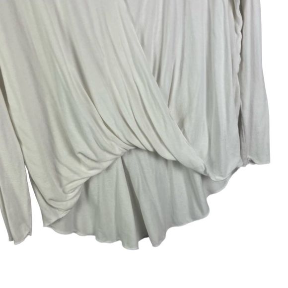 UO Silence + Noise White Womens Wrap Cross Front Tunic Long Sleeve Top Size M - Picture 4 of 10